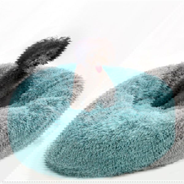 Round Long Hairy Autumn And Winter Nest Pad Cat Mattress - Lucky Pets Supplies