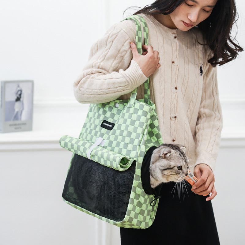 Portable Cat Carrier Shoulder Bag - Lightweight & Travel-Friendly
