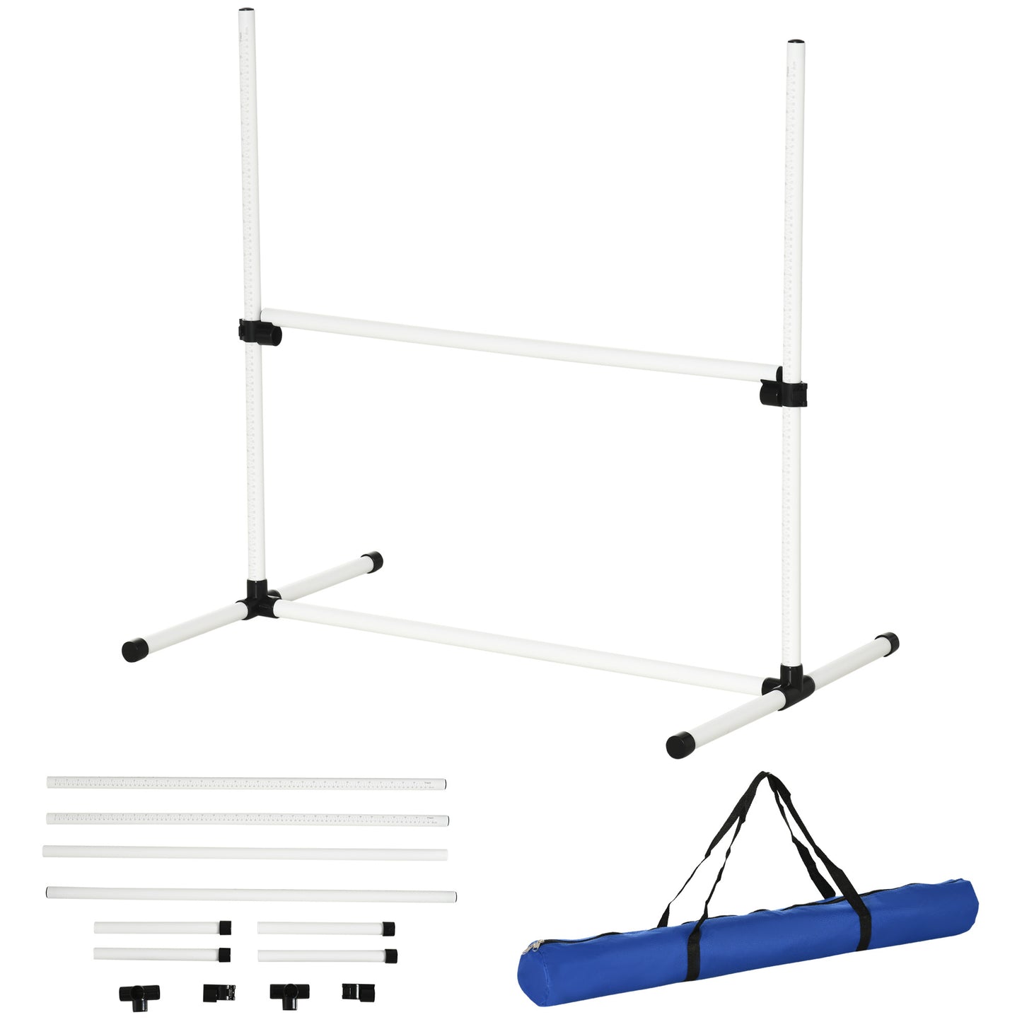 Dog Agility Training Equipment With Height-adjustable Jumping Poles
