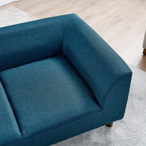 Modern Rectangular Pet Sofa with Backrest and Armrests