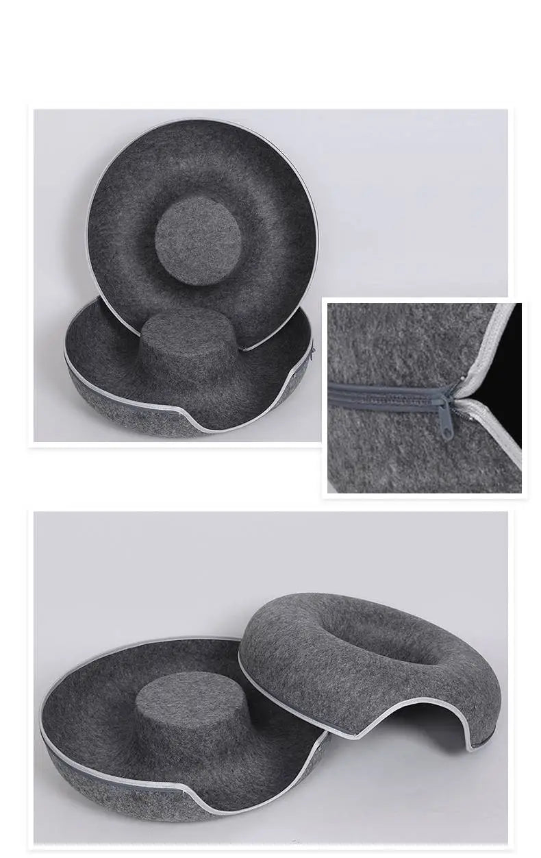 Cozy Felt Donut Cat Bed – Comfortable Pet Kennel for Cats