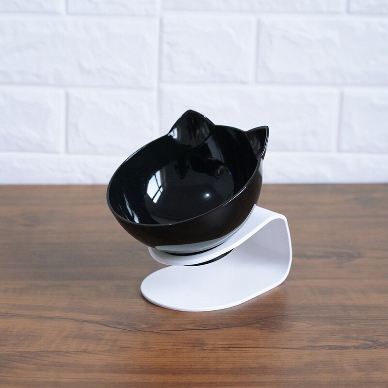 Cat Double Bowl Cat Food Bowl Protects Cervical Vertebra - Lucky Pets Supplies