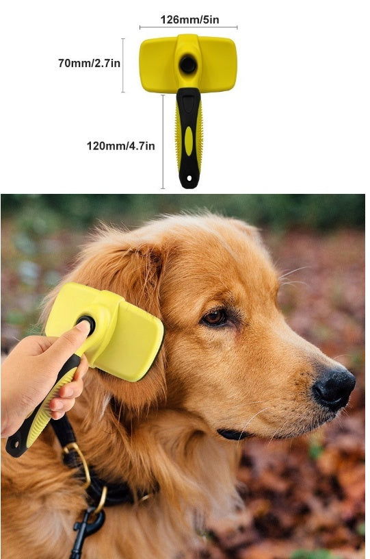 Compatible with Apple, Benepaw Premium Auto cabello limpio perro cepillo impermeable cómodo pequeño perro grande peine de aseo de mascotas herramientas gato encaja varios cabello - Lucky Pets Supplies