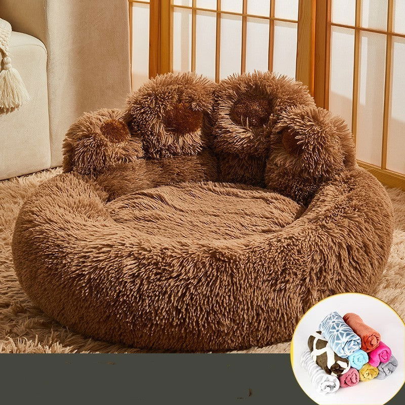 Kennel Warm Medium Large Dog Corgi Golden Retriever Bed Fleece-lined Sofa Mattress - Lucky Pets Supplies