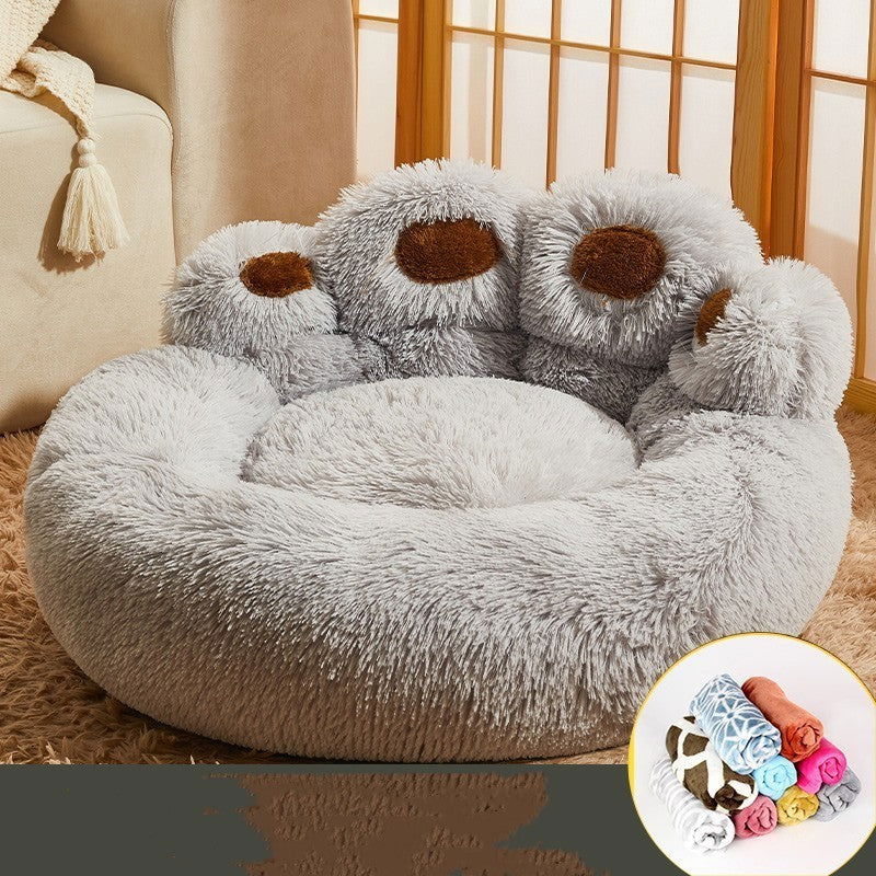 Kennel Warm Medium Large Dog Corgi Golden Retriever Bed Fleece-lined Sofa Mattress - Lucky Pets Supplies