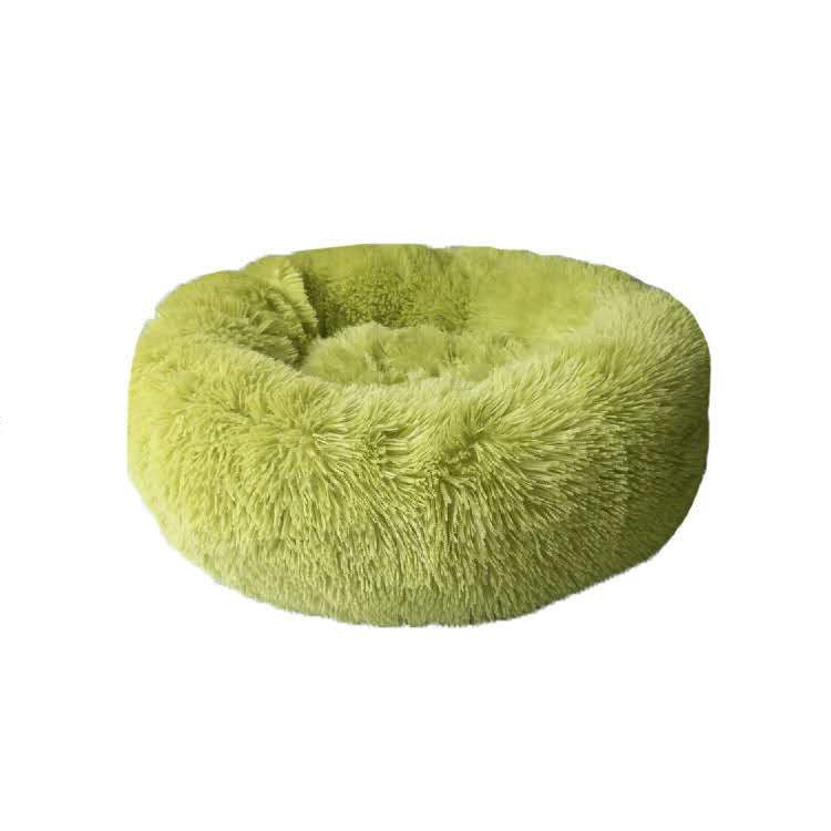 Round Long Hairy Autumn And Winter Nest Pad Cat Mattress - Lucky Pets Supplies
