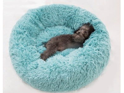 Round Long Hairy Autumn And Winter Nest Pad Cat Mattress - Lucky Pets Supplies