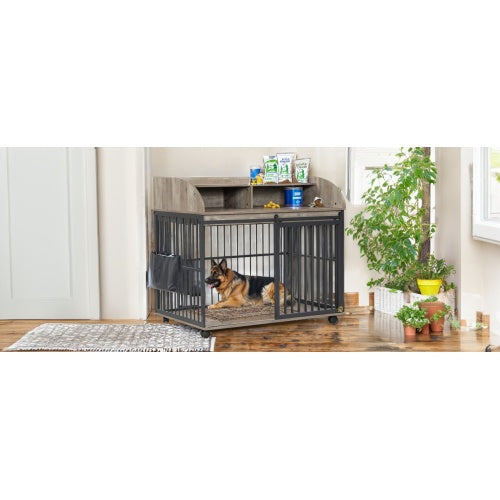The Furniture-Style Wooden Kennel for Dogs