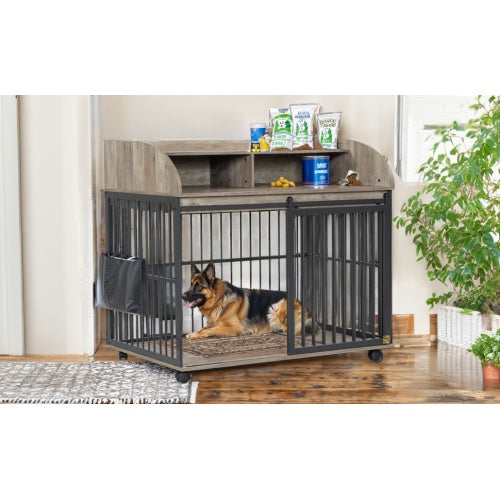 The Furniture-Style Wooden Kennel for Dogs