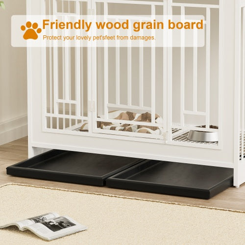 Large Dog Wooden Kennel with Divider