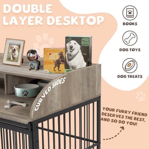 The Furniture-Style Wooden Kennel for Dogs
